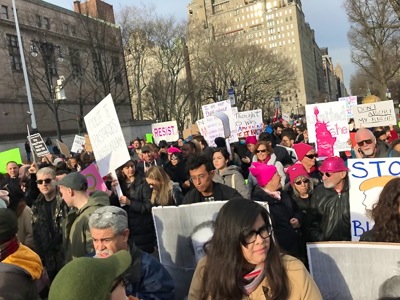 manhattan womens march 2018 photos