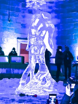 central park ice festival photos