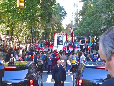 upper east side neighborhood video & photos columbus day parade nyc