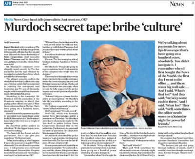 rupert murdoch phone hacking scandal
