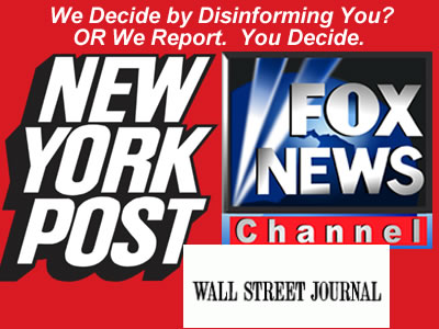 murdoch's news corp brands suggested slogan we decide by disinforming you?