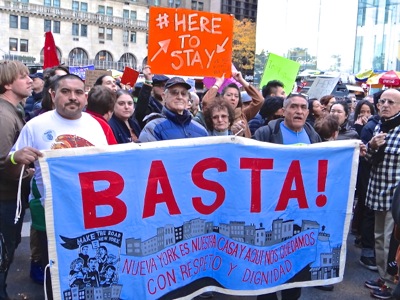 trump protests nyc