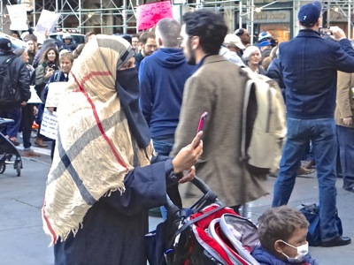 trump protests nyc