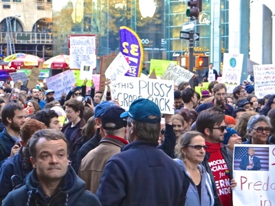 trump protests nyc