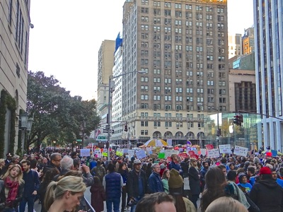 trump protests nyc