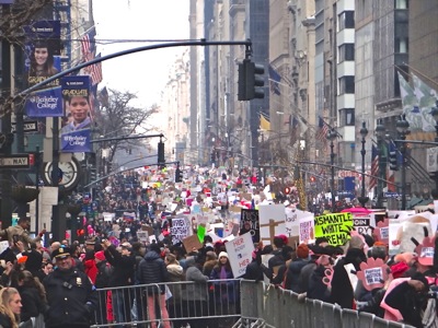 womens march nyc photos jan 2017