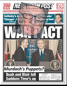 rupert murdoch political puppets bush blair